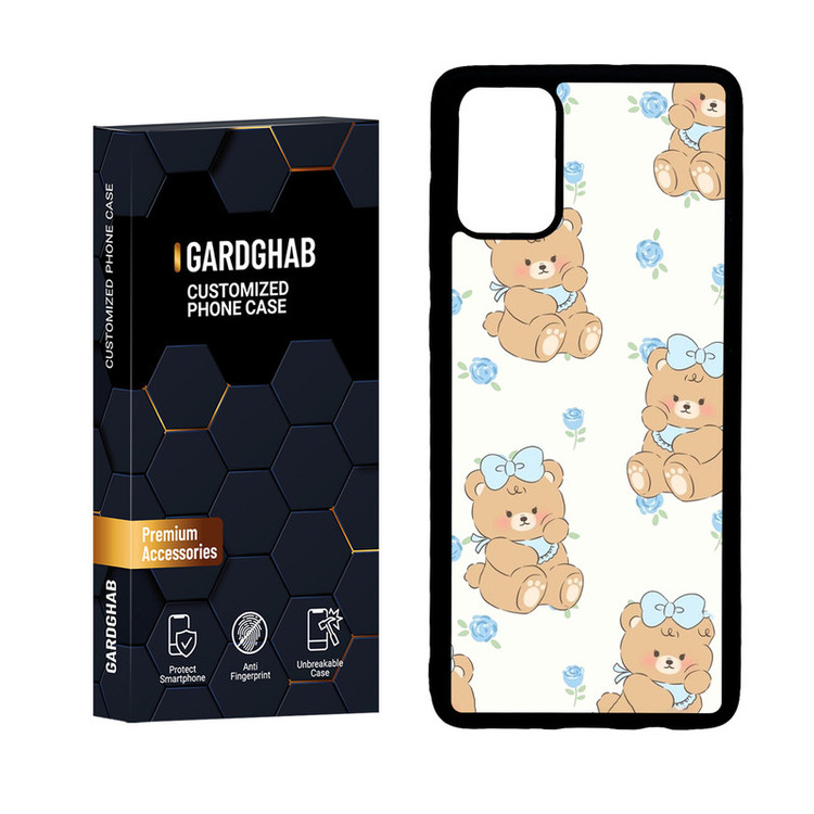 کاور گارد قاب مدل دورژله ای پشت گلس فانتزی مناسب برای گوشی موبایل سامسونگ Galaxy A71