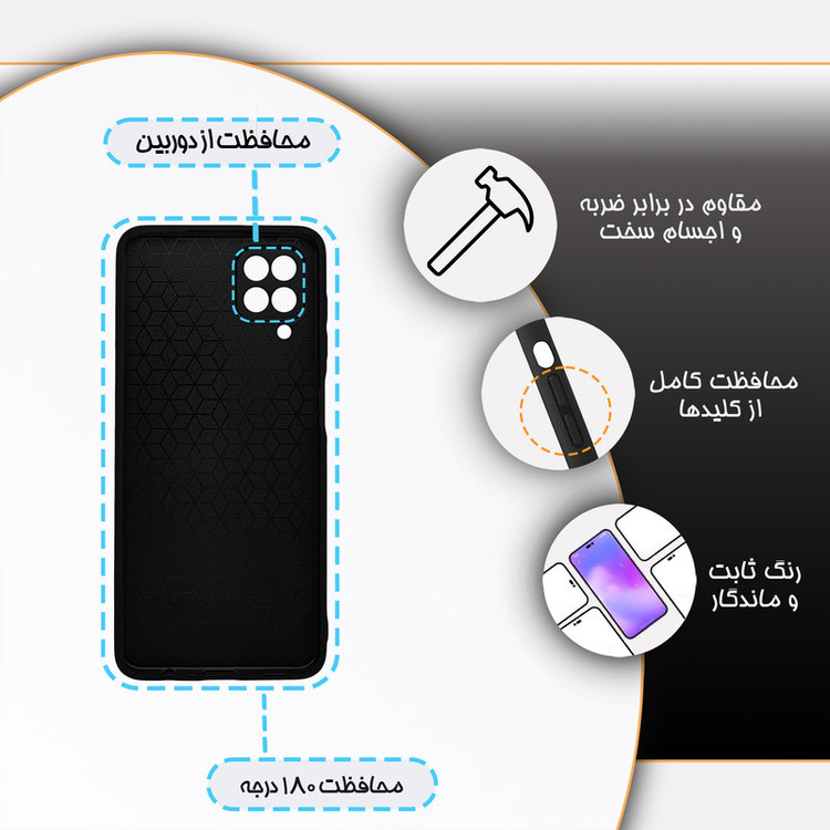 کاور گارد قاب مدل دخترانه مناسب برای گوشی موبایل سامسونگ Galaxy A12