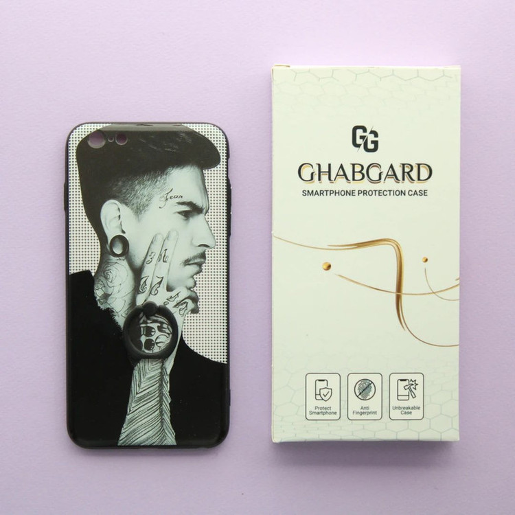 کاور قاب گارد مدل دور ژله ای مشکی پسرانه مناسب برای گوشی موبایل اپل iPhone 6plus / 6s plus