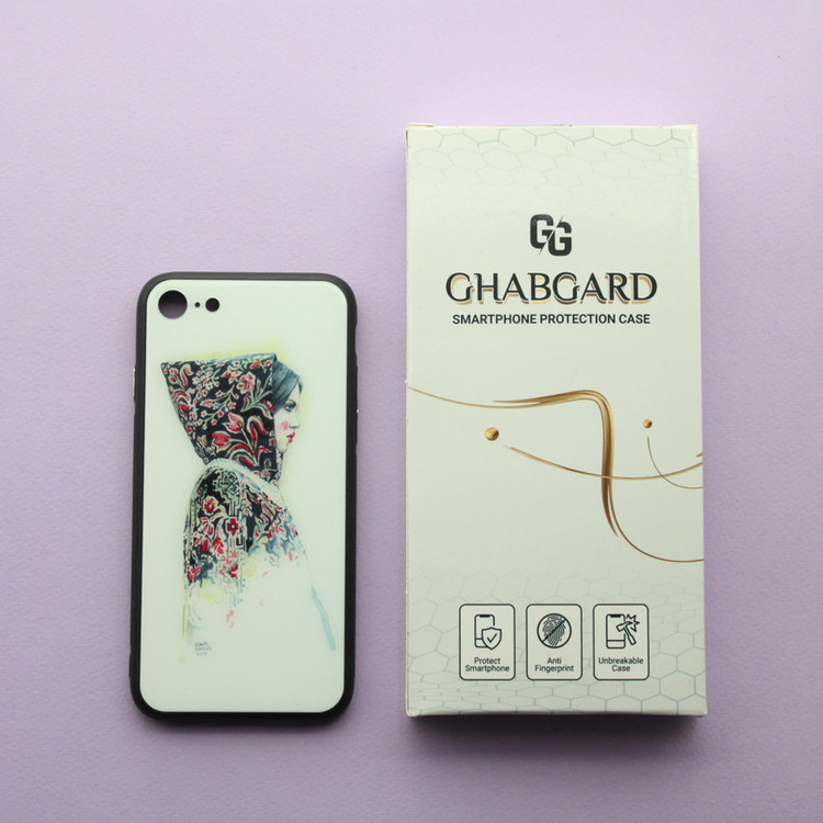 کاور قاب گارد مدل پشت گلس دخترانه مناسب برای گوشی موبایل اپل iPhone 7/8/SE 2020/SE 2022