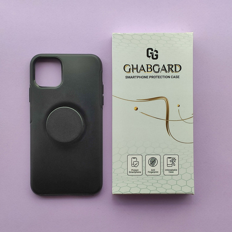 کاور قاب گارد مدل پاپ سوکت دار ساده مناسب برای گوشی موبایل اپل iPhone 11 Pro Max