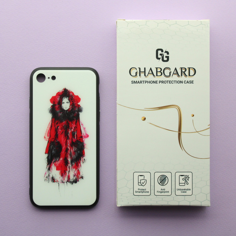 کاور قاب گارد مدل پشت گلس دخترانه مناسب برای گوشی موبایل اپل iPhone 7/8/SE 2020/SE 2022