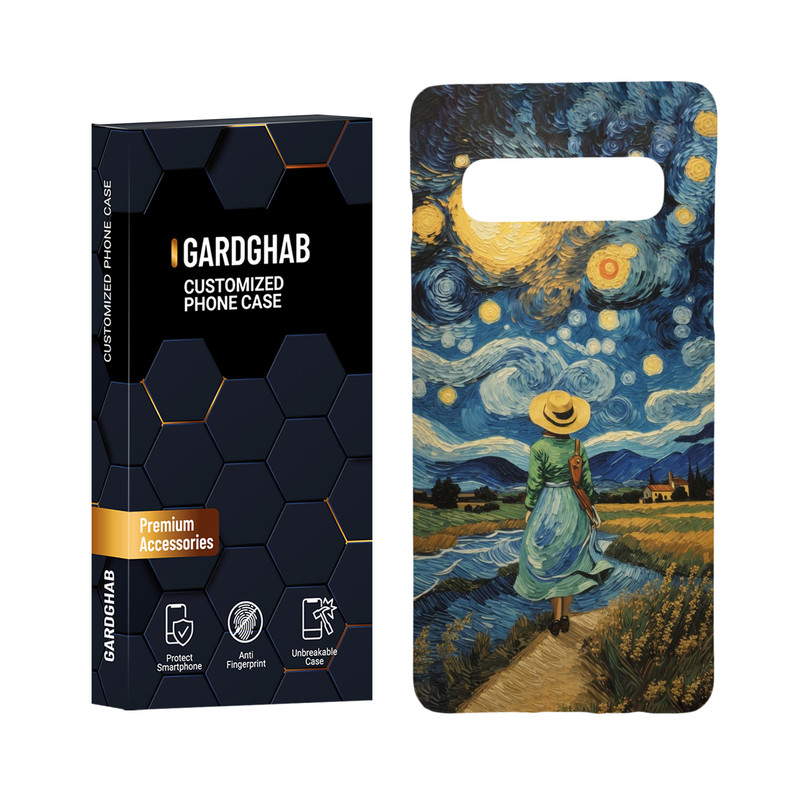 کاور گارد قاب مدل هنری مناسب برای گوشی موبایل سامسونگ Galaxy S10