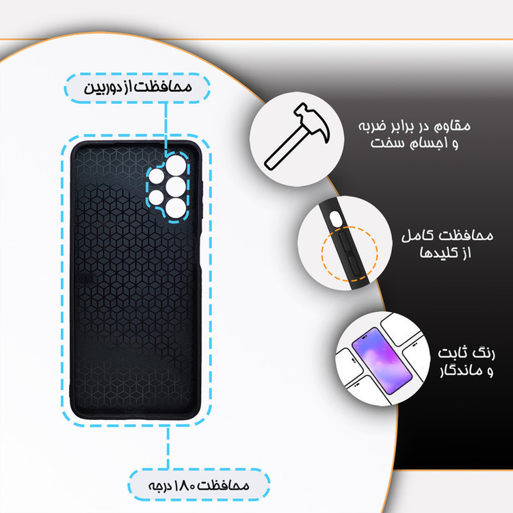 کاور گارد قاب مدل پسرانه مناسب برای گوشی موبایل سامسونگ Galaxy A32 5G