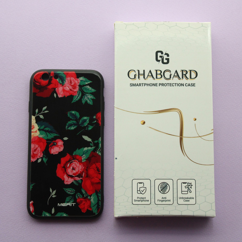 کاور قاب گارد مدل دور ژله ای مشکی دخترانه مناسب برای گوشی موبایل اپل iPhone 6 / 6s