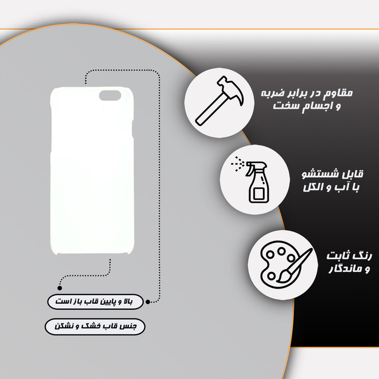 کاور قاب گارد مدل پسرانه مناسب برای گوشی موبایل اپل iphone 6/6s