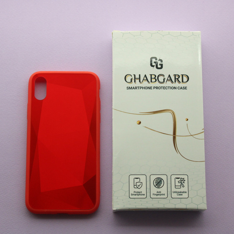 کاور قاب گارد مدل ژله ای الماسی ساده مناسب برای گوشی موبایل اپل iphone X / Xs