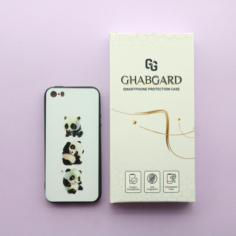کاور قاب گارد مدل دورژله ای مشکی فانتزی مناسب برای گوشی موبایل اپل iphone 5 / 5s / se 2016