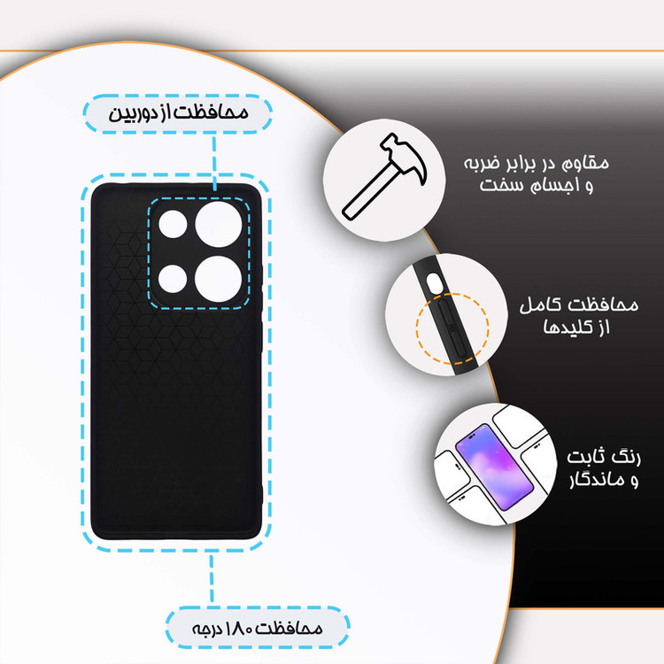 کاور گارد قاب مدل منظره مناسب برای گوشی موبایل شیائومی Redmi Note 13 Pro 4G / Poco M6 Pro 4G