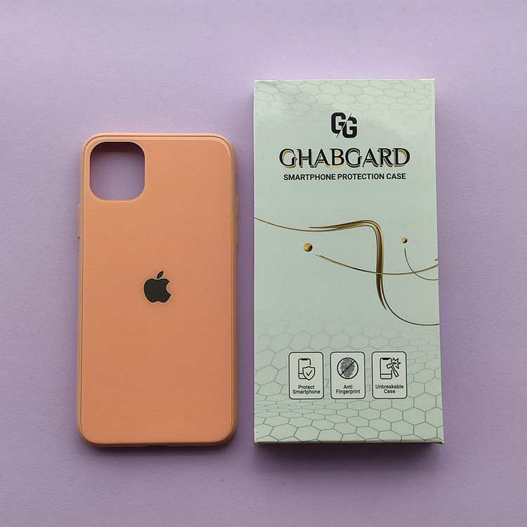 کاور قاب گارد مدل پشت شیشه ای ساده مناسب برای گوشی موبایل اپل iPhone 11 Pro Max