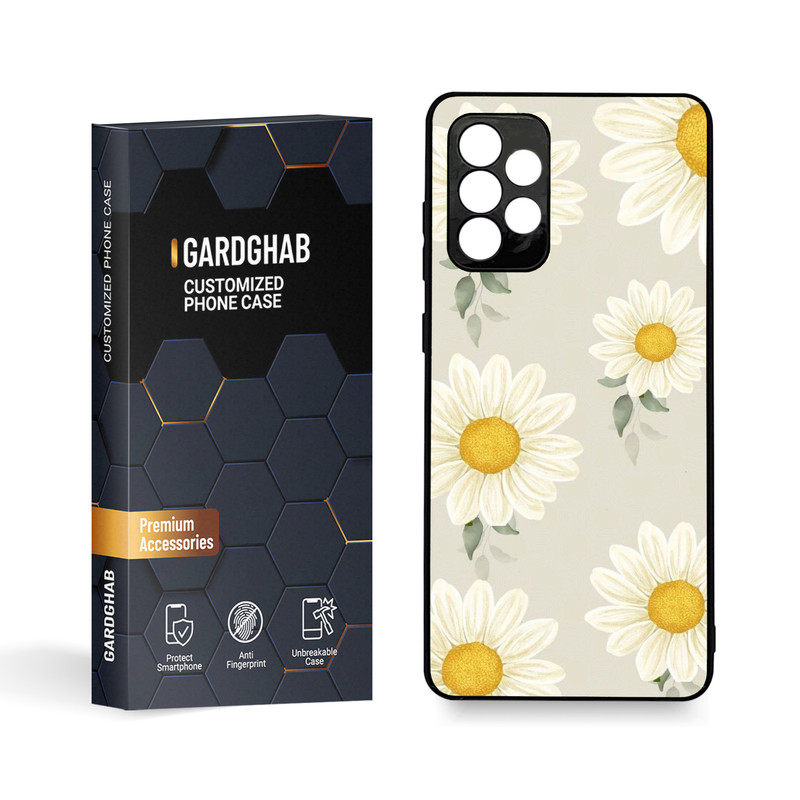 کاور گارد قاب مدل گل مناسب برای گوشی موبایل سامسونگ Galaxy A72