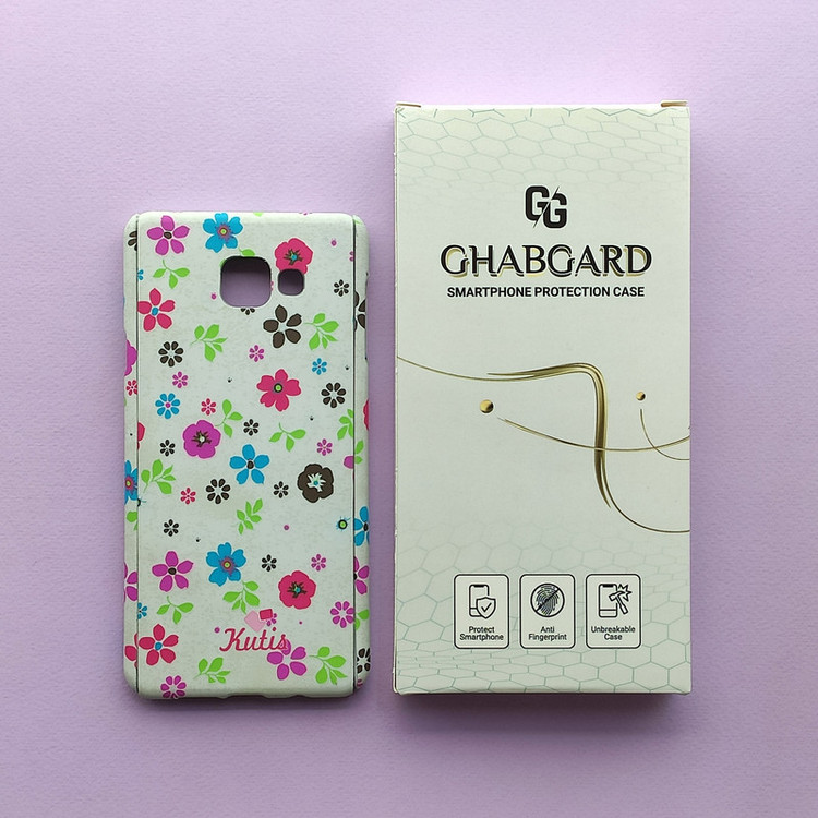 کاور قاب گارد مدل 360 گل دار مناسب برای گوشی موبایل سامسونگ Galaxy A710 / A7 2016
