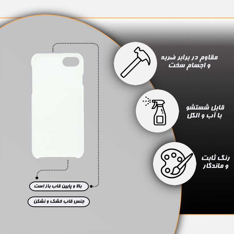 کاور گارد قاب مدل فانتزی مناسب برای گوشی موبایل اپل iphone 7 / 8 / se2020