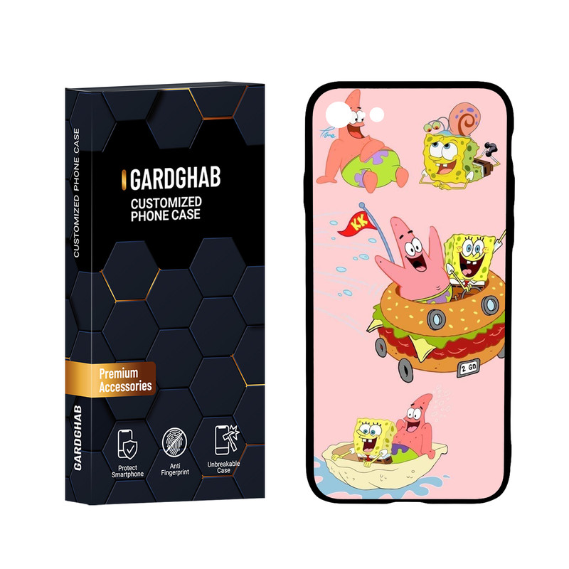 کاور گارد قاب مدل پشت گلس فانتزی مناسب برای گوشی موبایل اپل iPhone 7 / 8 / SE 2020 / SE 2022