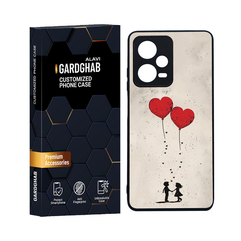 کاور گارد قاب علوی مدل دورژله ای عاشقانه مناسب برای گوشی موبایل شیائومی Redmi Note 12 Pro 5G