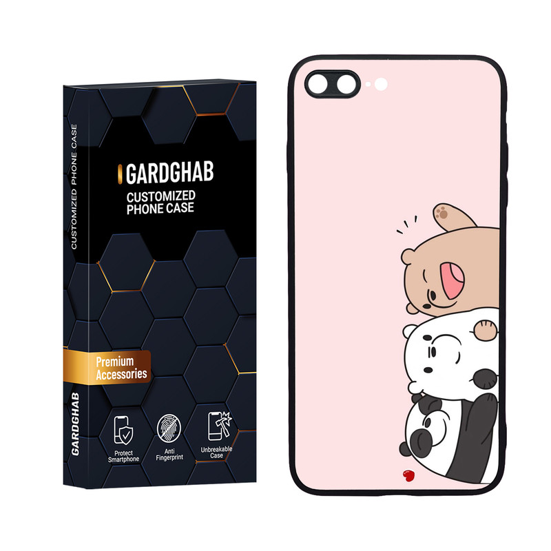کاور گارد قاب مدل دورژله ای فانتزی مناسب برای گوشی موبایل اپل iPhone 7 Plus / 8 plus