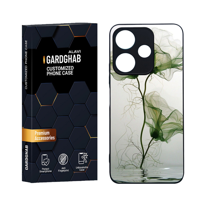 کاور گارد قاب علوی مدل دورژله ای هنری مناسب برای گوشی موبایل شیائومی Redmi 13 4G / 5G