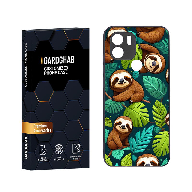 کاور گارد قاب مدل دور ژله ای هنری مناسب برای گوشی موبایل شیائومی Redmi A1 Plus / A2 Plus / Poco C50 / Poco C51