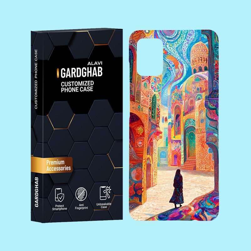 کاور گارد قاب علوی مدل هنری مناسب برای گوشی موبایل سامسونگ Galaxy A51 4G