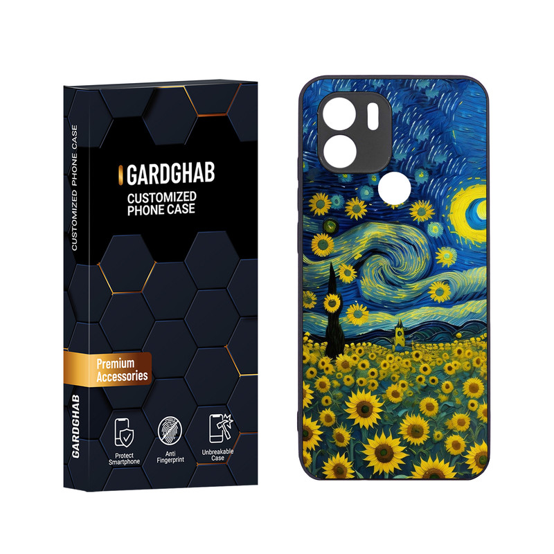 کاور گارد قاب مدل هنری مناسب برای گوشی موبایل شیائومی Redmi A1 Plus / A2 Plus / Poco C50 /C51
