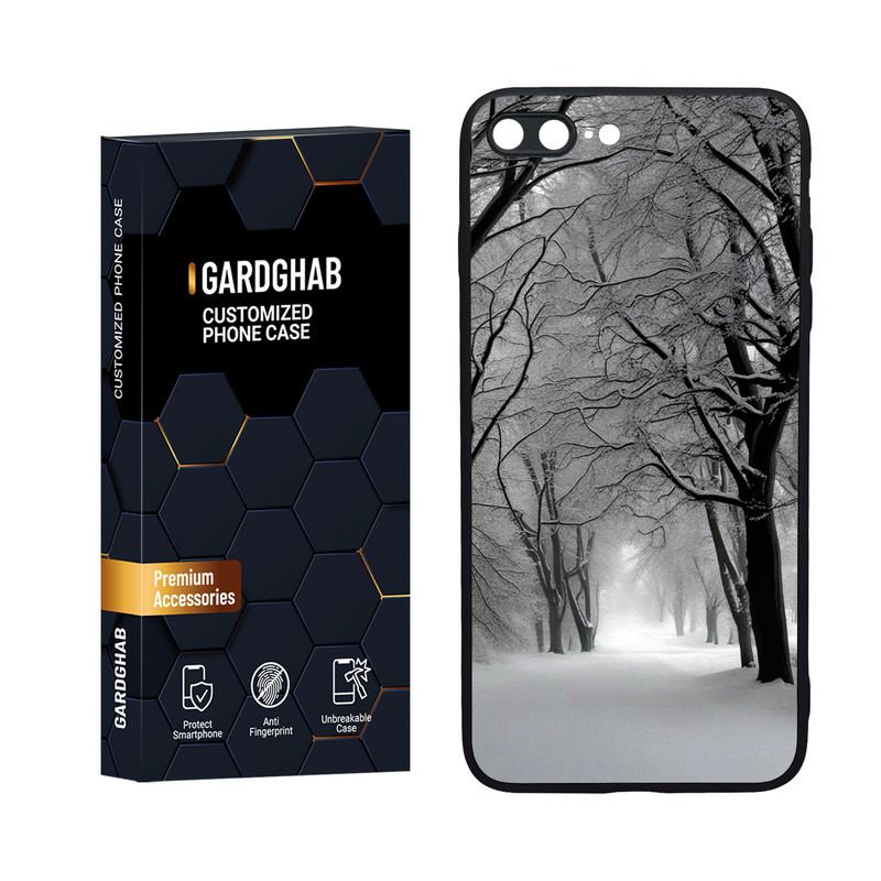 کاور گارد قاب مدل دورژله ای طبیعت مناسب برای گوشی موبایل اپل iPhone 7 Plus / 8 plus