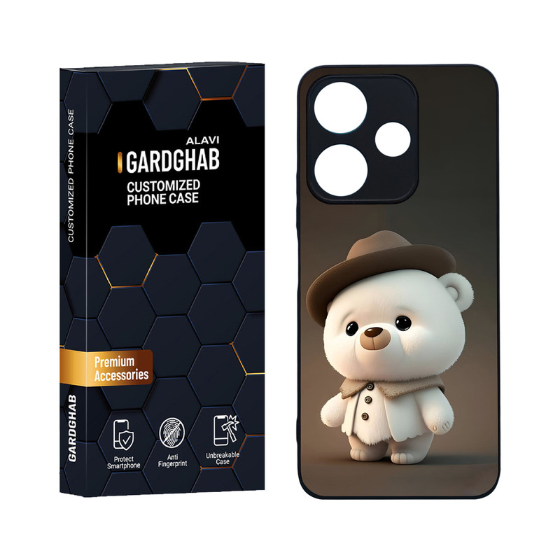 کاور گارد قاب علوی مدل دورژله ای کارتنی و انیمه مناسب برای گوشی موبایل شیائومی Redmi 13 4G / 5G