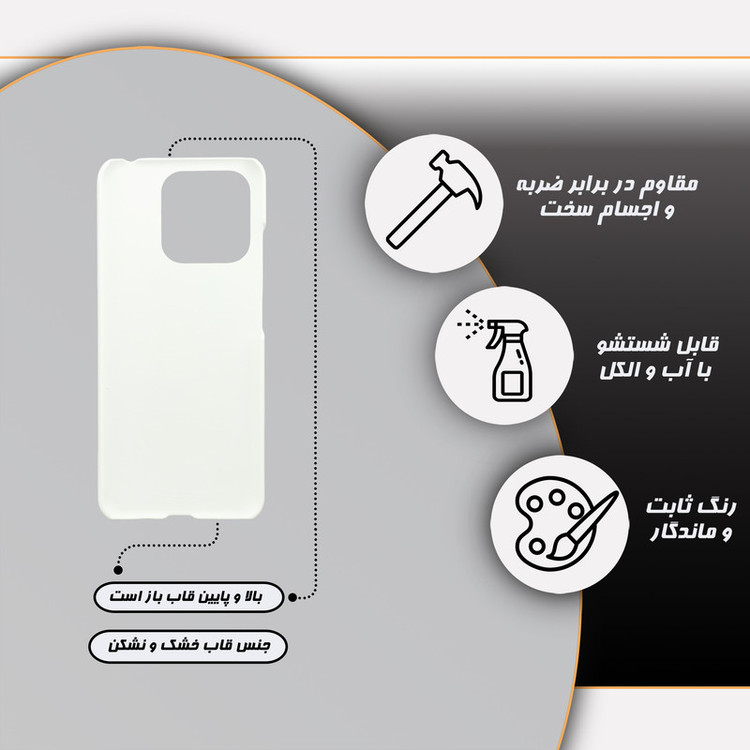 کاور گارد قاب مدل گل مناسب برای گوشی موبایل شیائومی Redmi 12C