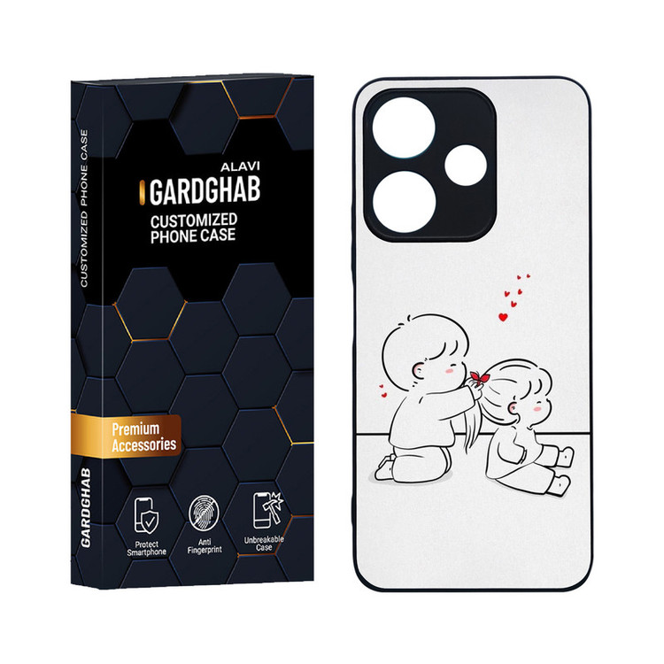 کاور گارد قاب علوی مدل دورژله ای فانتزی مناسب برای گوشی موبایل شیائومی Redmi 13 4G / 5G