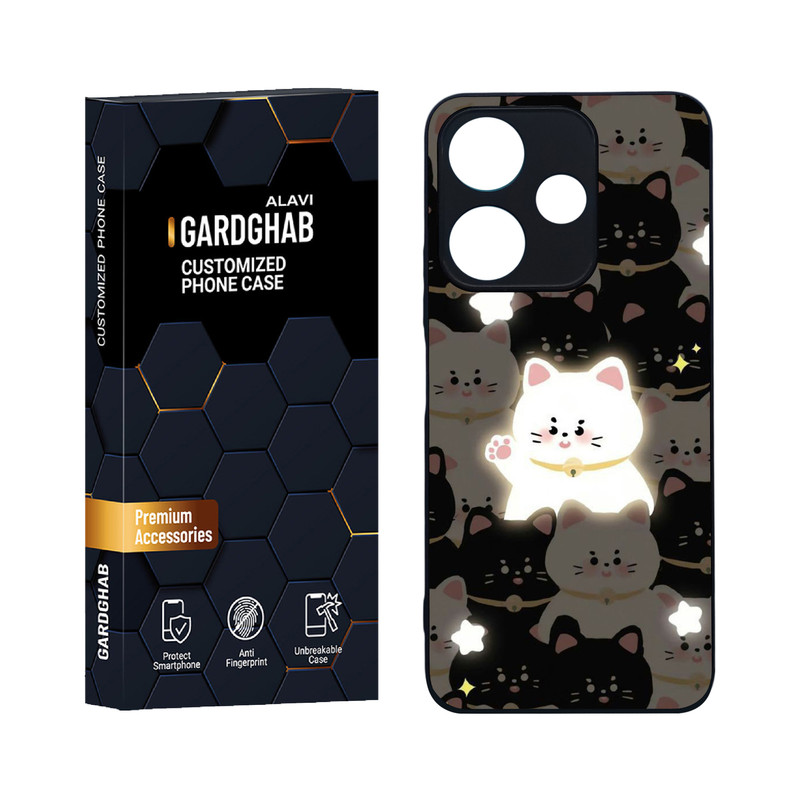 کاور گارد قاب علوی مدل دورژله ای فانتزی مناسب برای گوشی موبایل شیائومی Redmi 13 4G / 5G