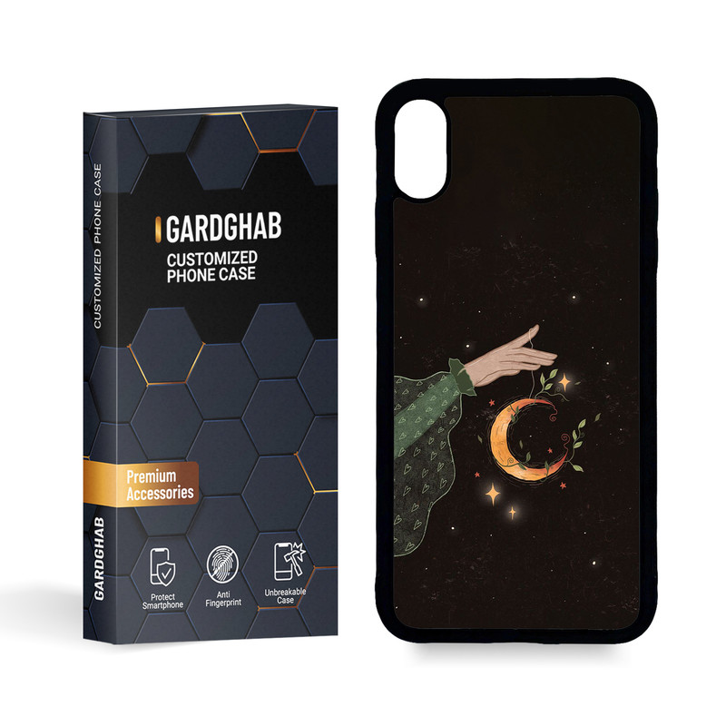 کاور گارد قاب مدل پشت گلس هنری مناسب برای گوشی موبایل اپل iPhone Xs MAX