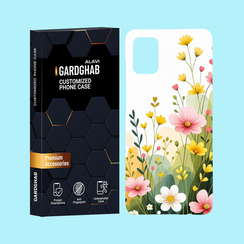 کاور گارد قاب علوی مدل گل مناسب برای گوشی موبایل سامسونگ Galaxy A51 4G