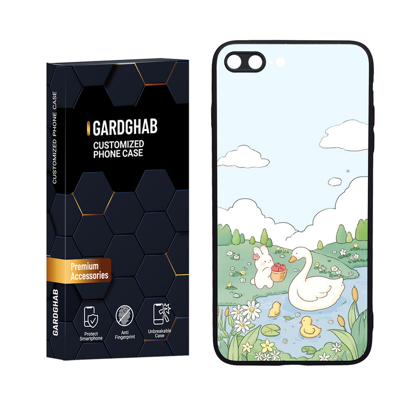 کاور گارد قاب مدل دورژله ای فانتزی مناسب برای گوشی موبایل اپل iPhone 7 Plus / 8 plus