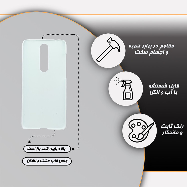 کاور گارد قاب علوی مدل حیوانات مناسب برای گوشی موبایل نوکیا 5.1 Plus