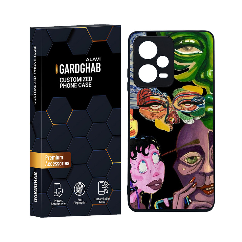 کاور گارد قاب علوی مدل دورژله ای هنری مناسب برای گوشی موبایل شیائومی Redmi Note 12 Pro 5G