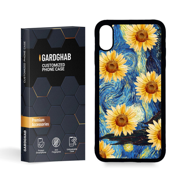 کاور گارد قاب مدل پشت گلس هنری مناسب برای گوشی موبایل اپل iPhone Xs MAX