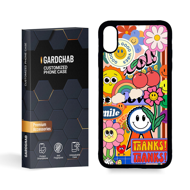 کاور گارد قاب مدل پشت گلس فانتزی مناسب برای گوشی موبایل اپل iPhone Xs MAX