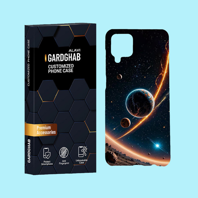 کاور گارد قاب علوی مدل کهکشان مناسب برای گوشی موبایل سامسونگ Galaxy A12