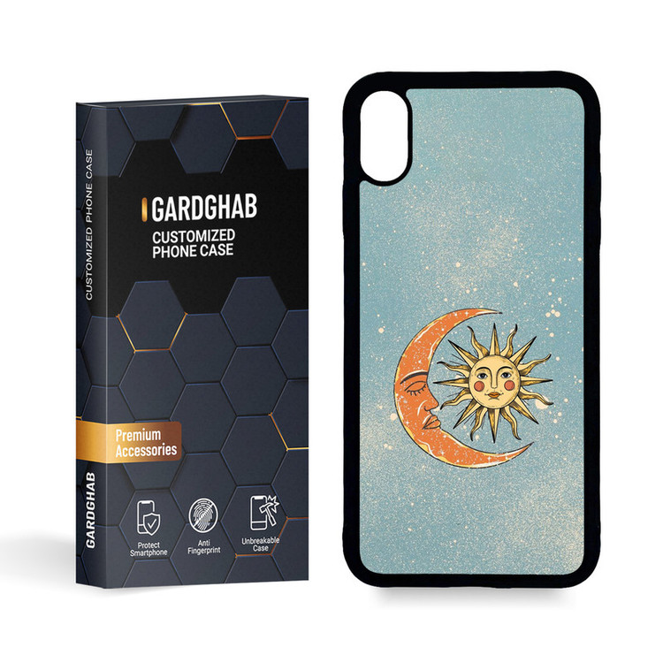 کاور گارد قاب مدل پشت گلس هنری مناسب برای گوشی موبایل اپل iPhone Xs MAX
