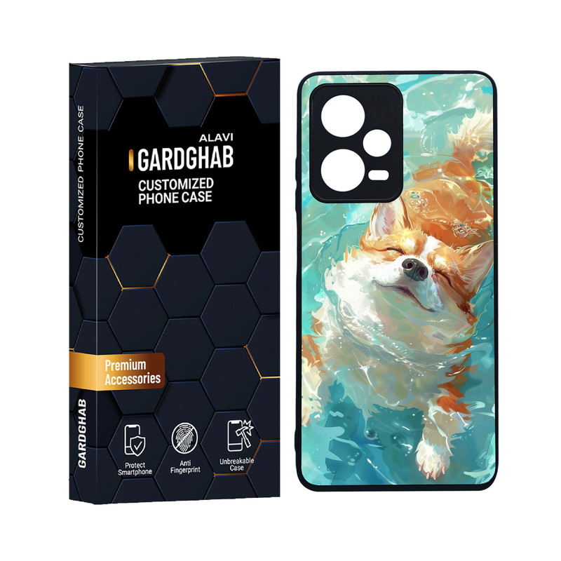 کاور گارد قاب علوی مدل دورژله ای حیوانات مناسب برای گوشی موبایل شیائومی Redmi Note 12 Pro 5G
