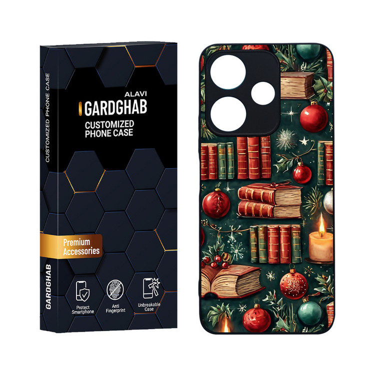 کاور گارد قاب علوی مدل دورژله ای هنری مناسب برای گوشی موبایل شیائومی Redmi 13 4G / 5G