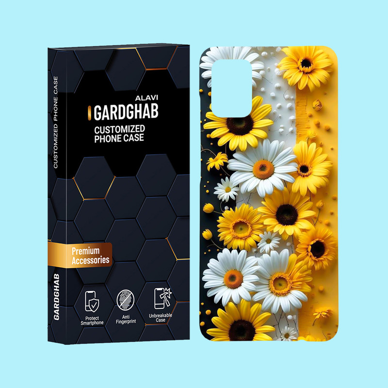 کاور گارد قاب علوی مدل گل مناسب برای گوشی موبایل سامسونگ Galaxy A51 4G