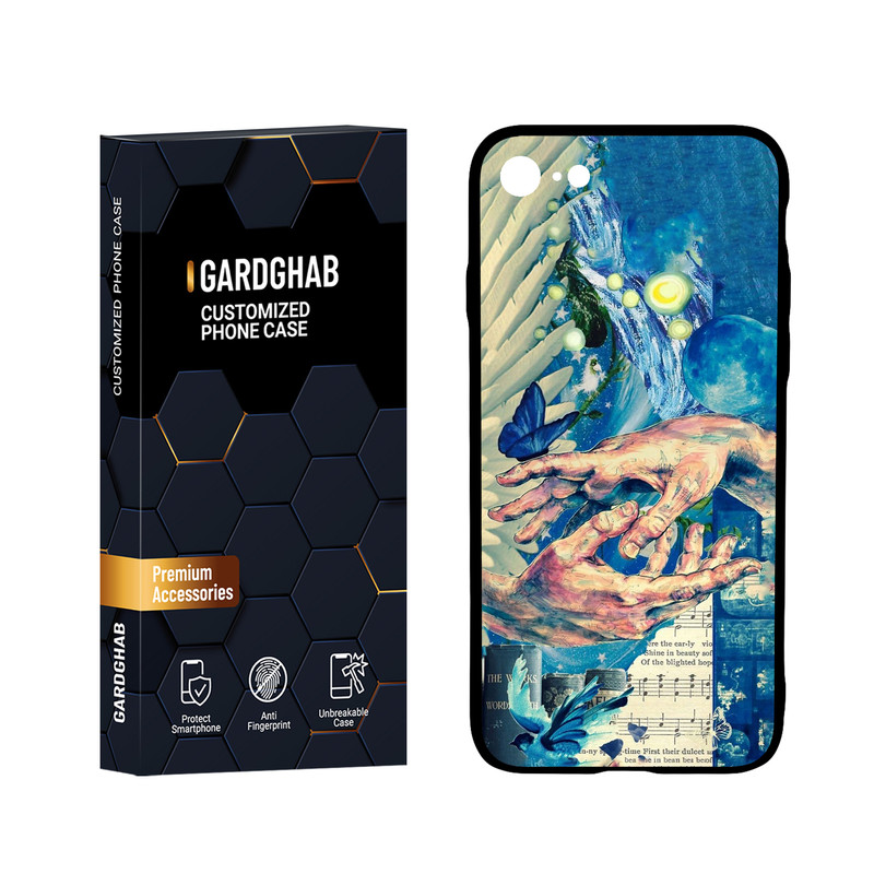 کاور گارد قاب مدل هنری مناسب برای گوشی موبایل اپل iPhone 7 / 8 / SE 2020 / SE 2022