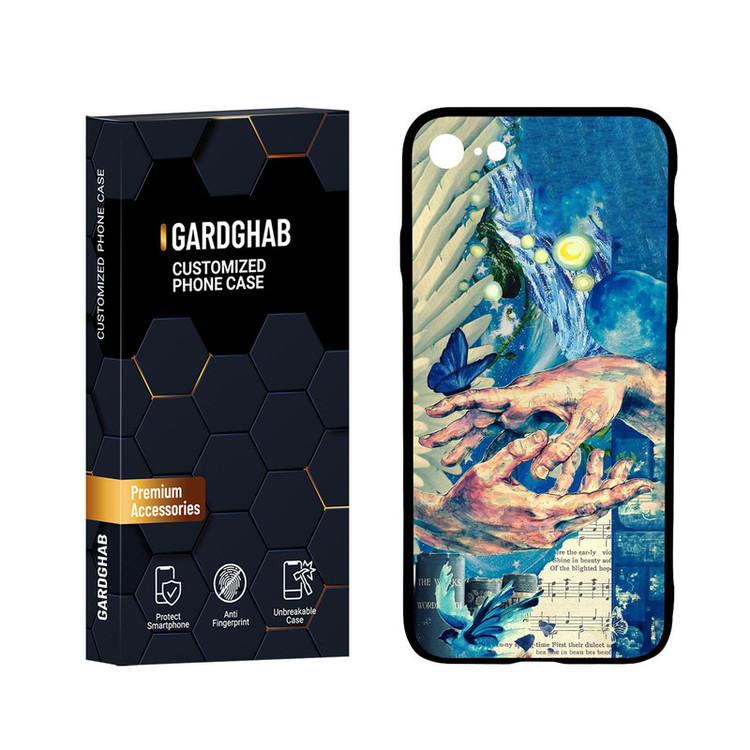 کاور گارد قاب مدل هنری مناسب برای گوشی موبایل اپل iPhone 7 / 8 / SE 2020 / SE 2022