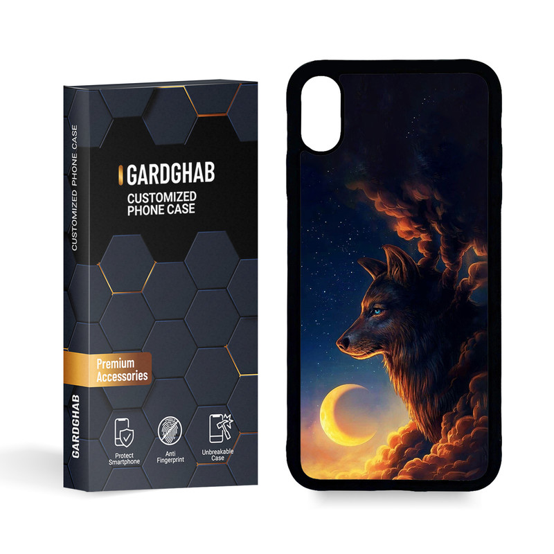 کاور گارد قاب مدل پشت گلس پسرانه مناسب برای گوشی موبایل اپل iPhone Xs Max