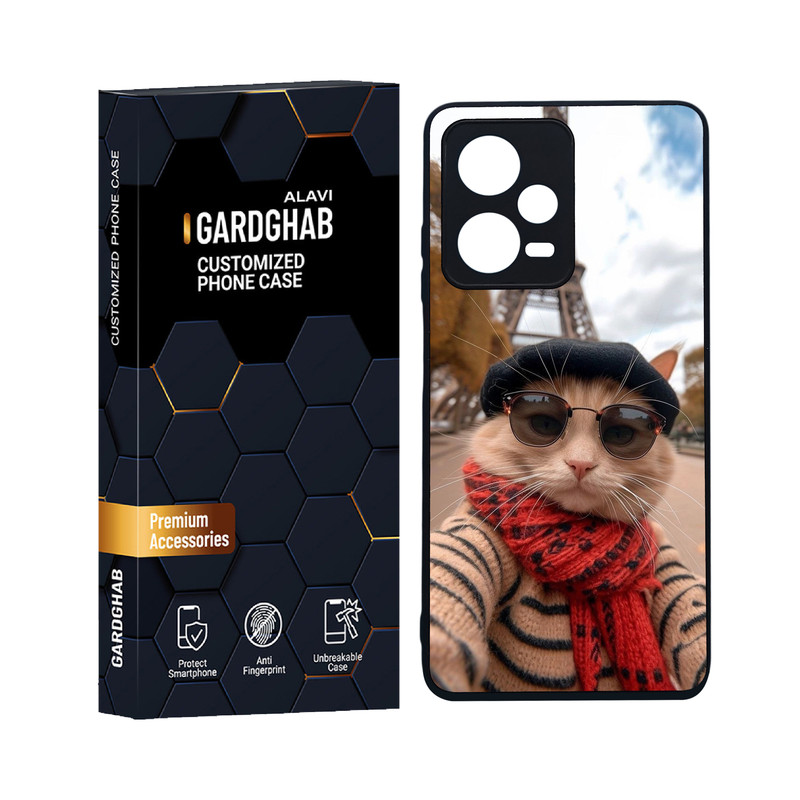 کاور گارد قاب علوی مدل دورژله ای هنری مناسب برای گوشی موبایل شیائومی Redmi Note 12 Pro 5G