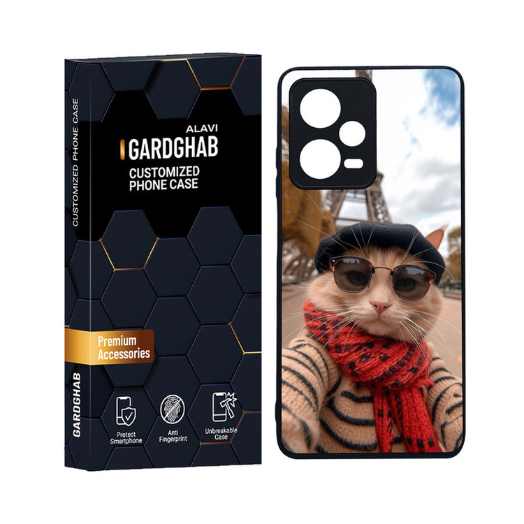 کاور گارد قاب علوی مدل دورژله ای هنری مناسب برای گوشی موبایل شیائومی Redmi Note 12 Pro 5G