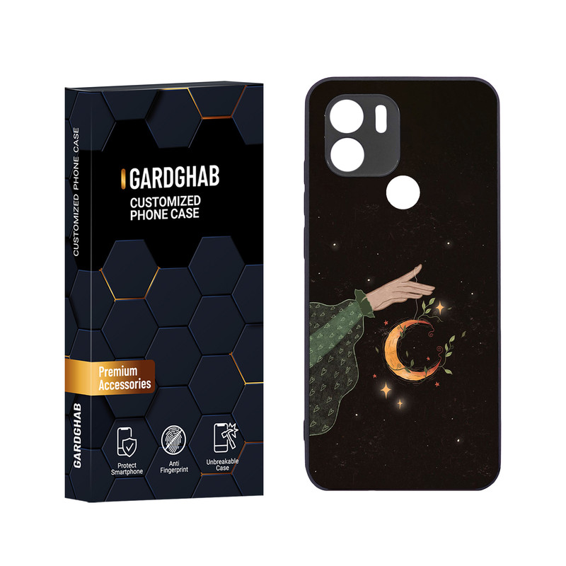 کاور گارد قاب مدل دور ژله ای هنری مناسب برای گوشی موبایل شیائومی Redmi A1 Plus / A2 Plus / Poco C50 / Poco C51