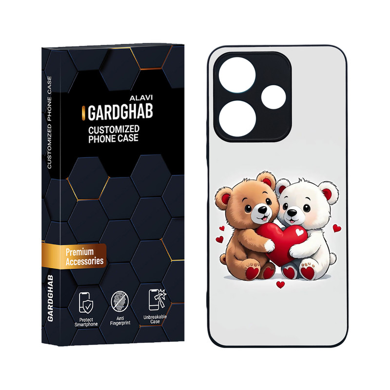 کاور گارد قاب علوی مدل دورژله ای فانتزی مناسب برای گوشی موبایل شیائومی Redmi 13 4G / 5G