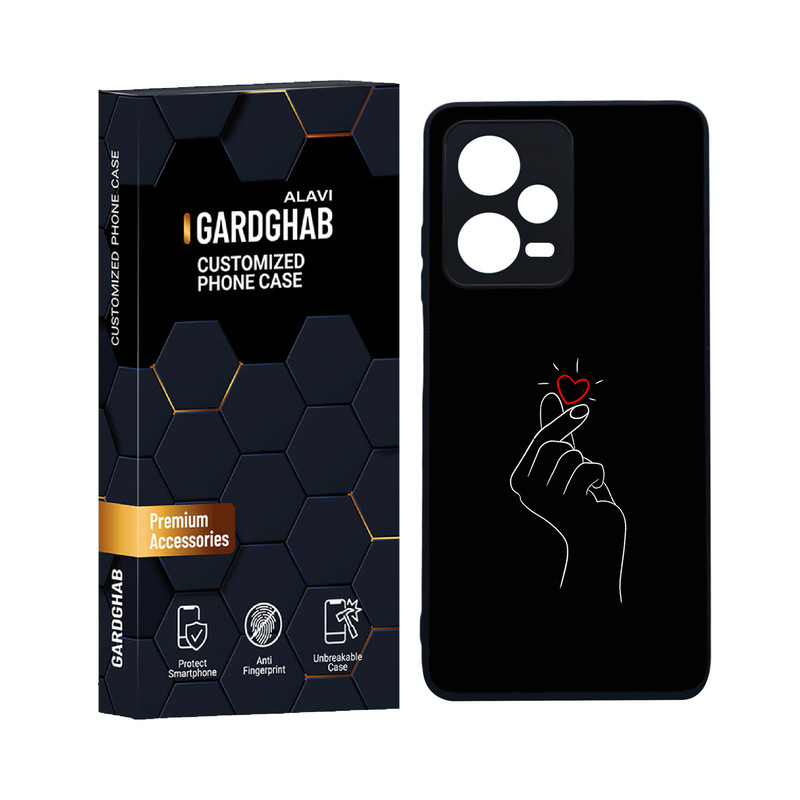 کاور گارد قاب علوی مدل دورژله ای عاشقانه مناسب برای گوشی موبایل شیائومی Redmi Note 12 Pro 5G