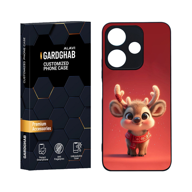 کاور گارد قاب علوی مدل دورژله ای کارتنی و انیمه مناسب برای گوشی موبایل شیائومی Redmi 13 4G / 5G